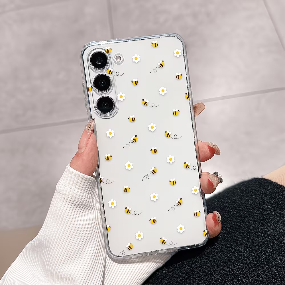 Transparent TPU Cute Bee Daisy - Samsung Galaxy A55 评论和价格