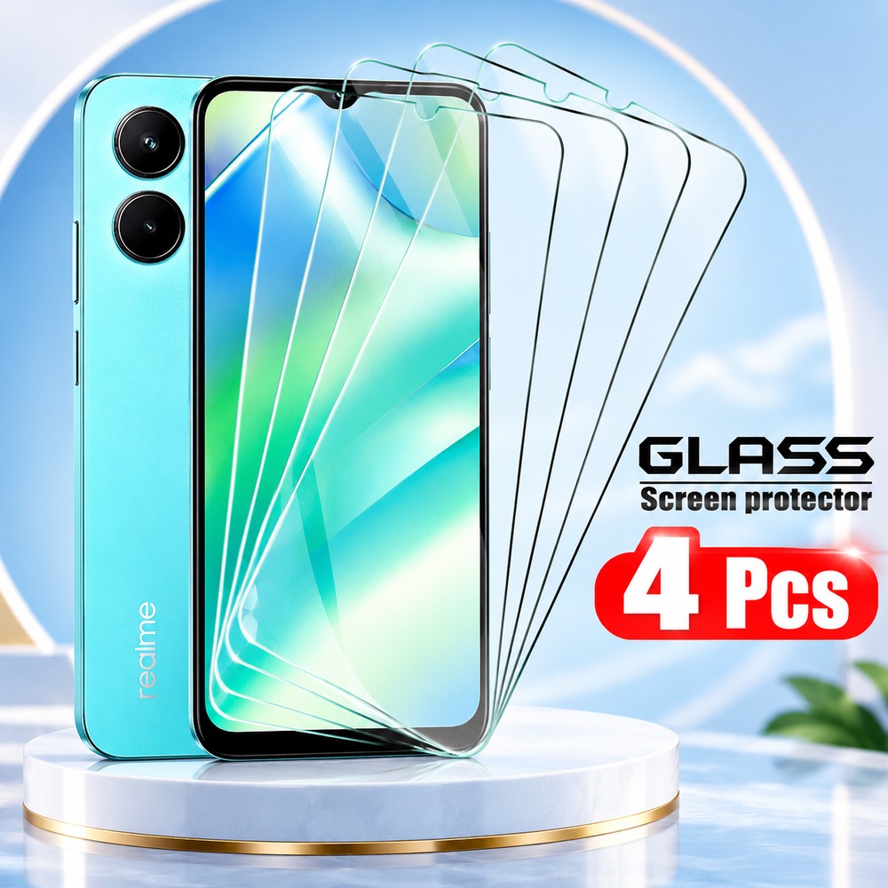 4PCS Tempered Glass For Realme - Realme C67 评论和价格