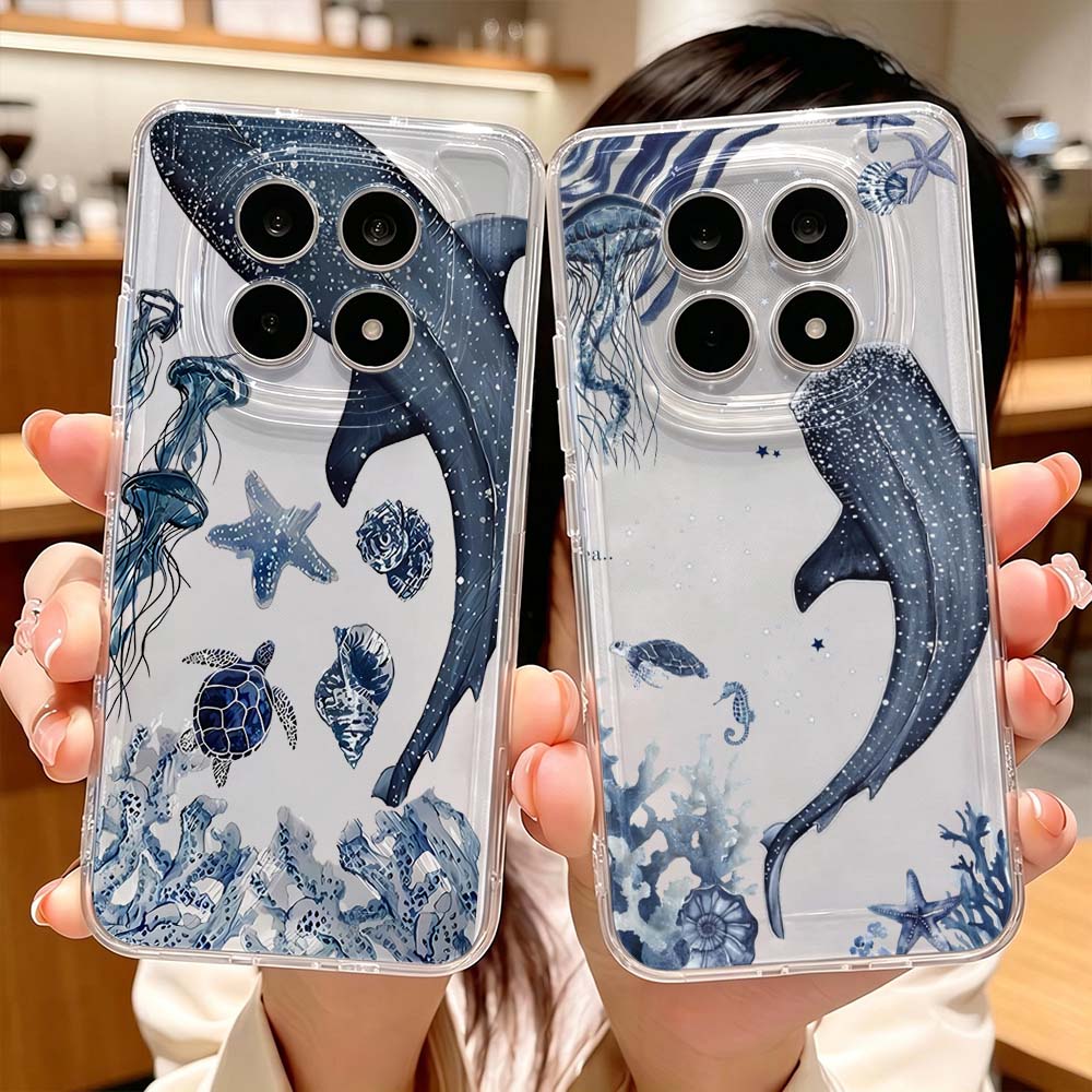 Ocean Whale Turtle Pattern Pho - Xiaomi Poco X6 评论和价格