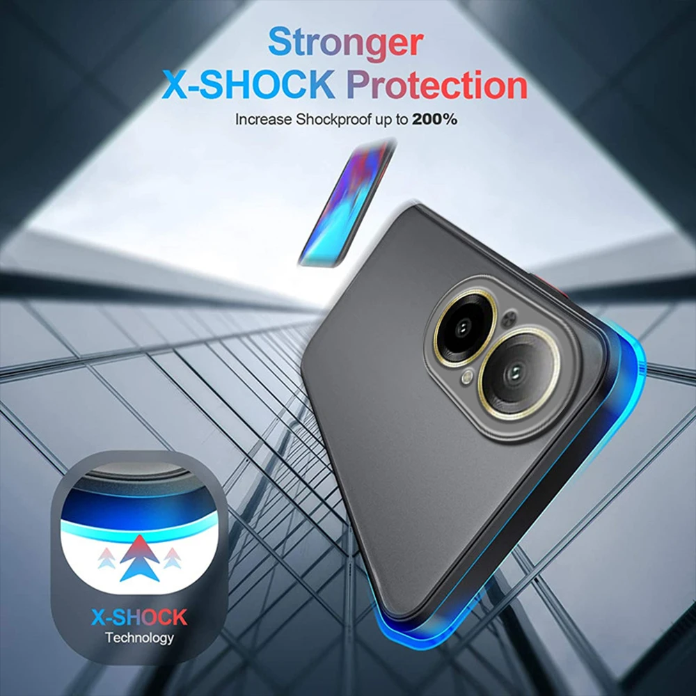 Shockproof Armor Matte Case Fo - Realme C67 评论和价格